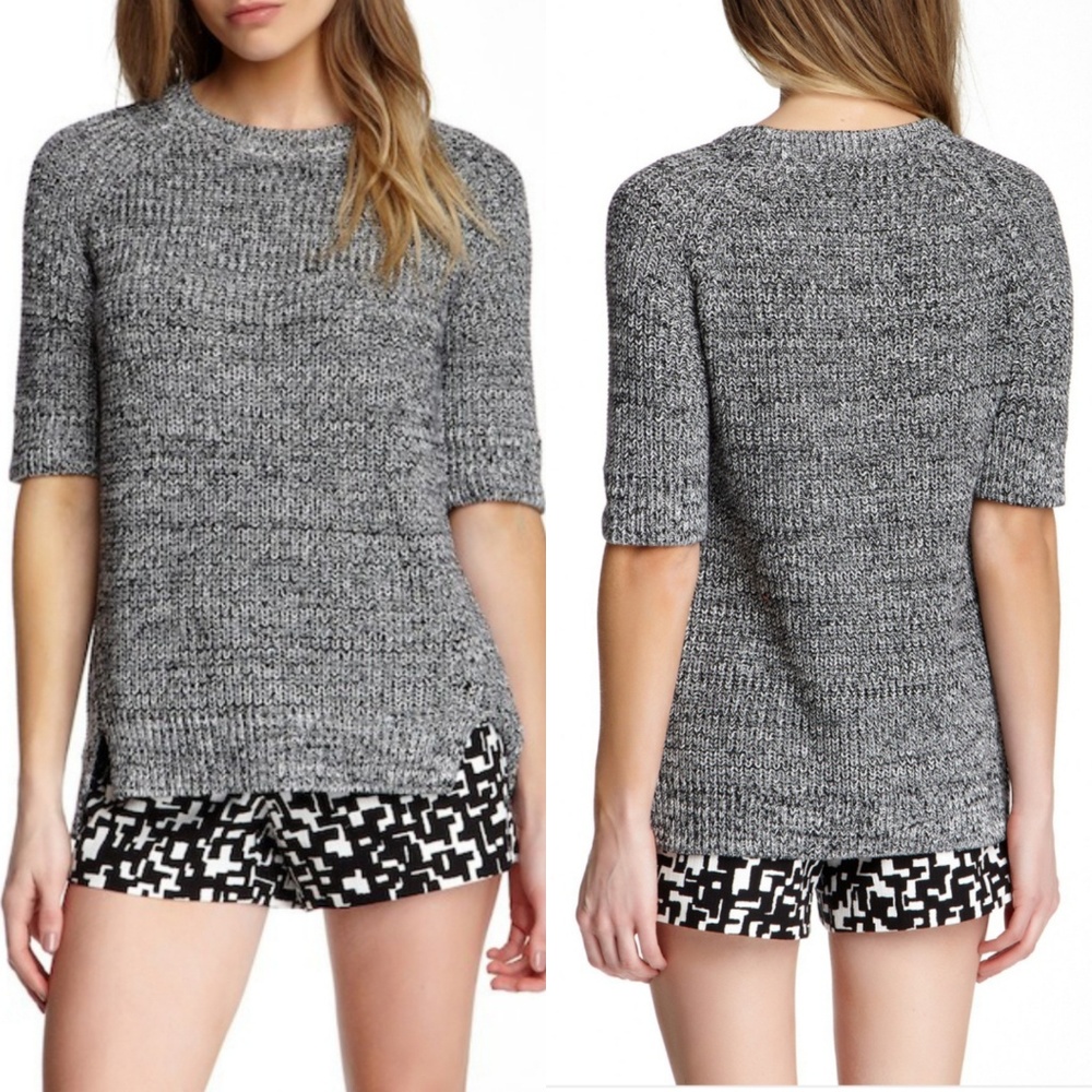 Trina Turk- gray cable knit sweater size XSP